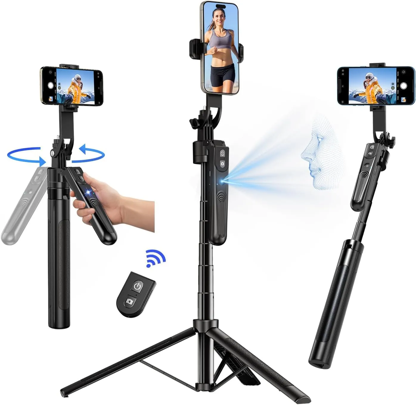 📱 360° AI Face Tracking Tripod 📱