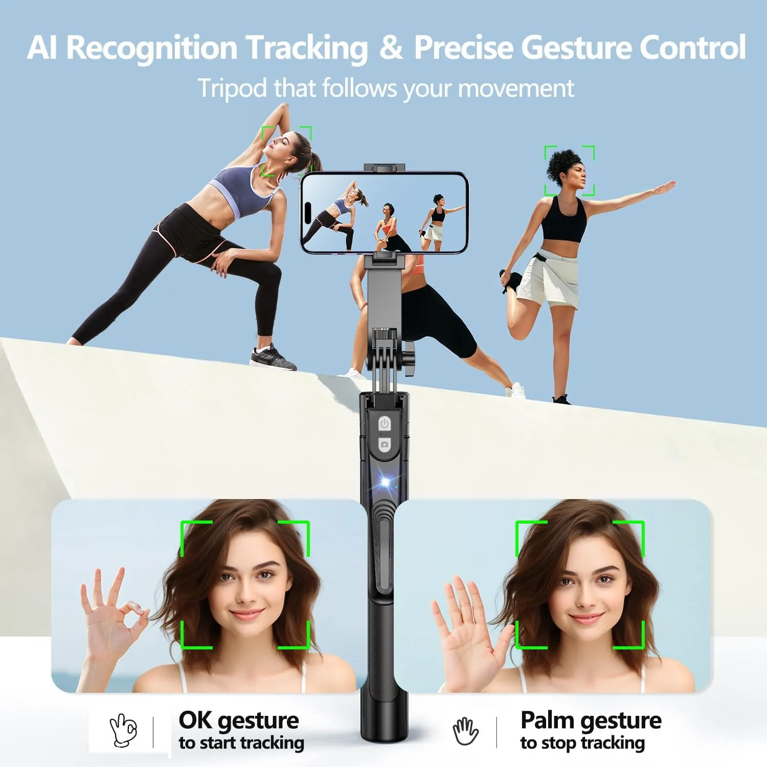 📱 360° AI Face Tracking Tripod 📱