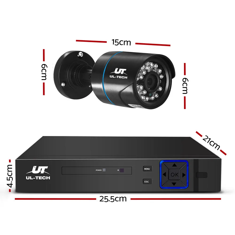 1080P HD 8CH DVR CCTV System 4 Cameras, Night Vision, UL-Tech