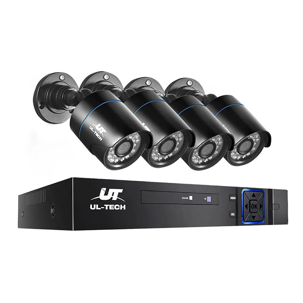 1080P HD 8CH DVR CCTV System 4 Cameras, Night Vision, UL-Tech