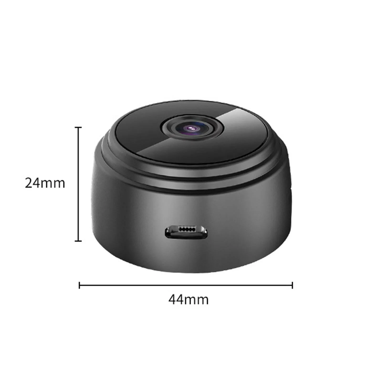 1080P High-Definition Mini Portable Camera Smart WiFi Wireless Security Camera Night Vision Motion Detection with APP Magnetic Design Rotatable Base Bracket for Home Security Outdoor Exercising Kids Monitoring Pets Monitoring