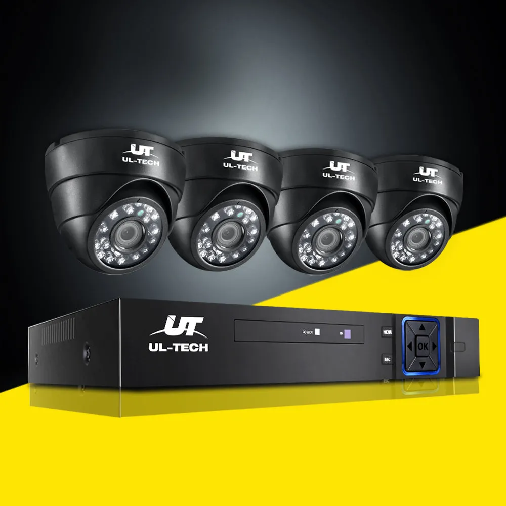 1080p Motion Detection CCTV System 8CH DVR 4 Cameras UL-Tech