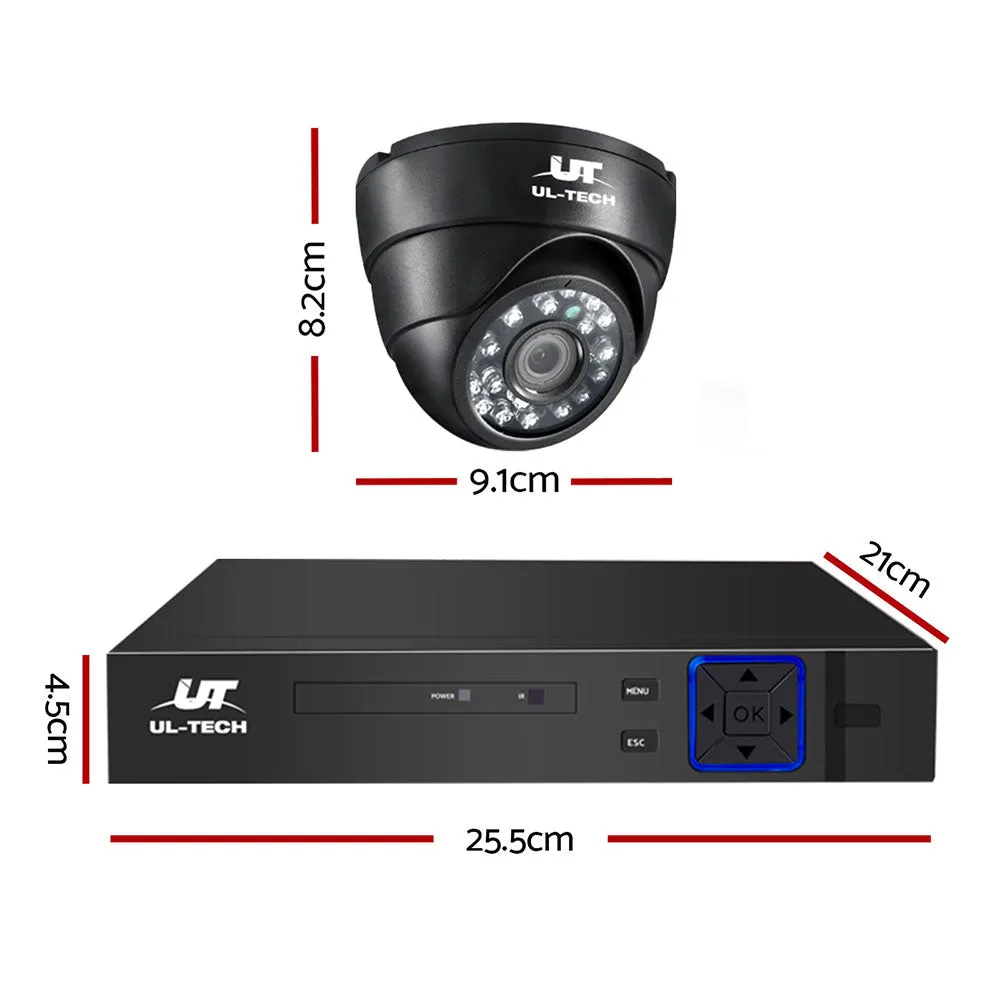 1080p Motion Detection CCTV System 8CH DVR 4 Cameras UL-Tech