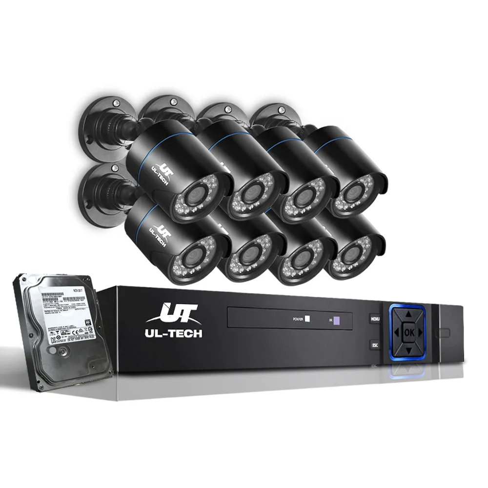 1080P Outdoor Security System 8CH DVR, 8 Cameras, 2TB - UL-Tech