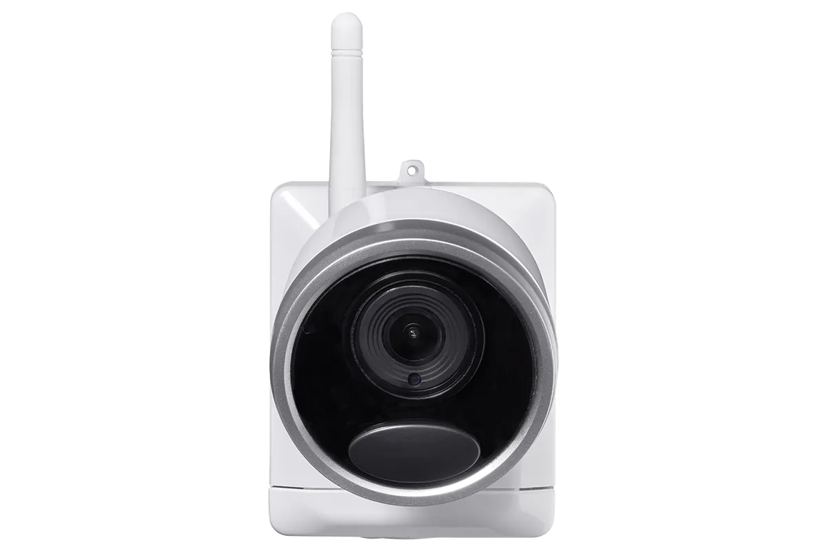 1080p Wireless camera system with 4 battery operated  wire-free cameras, 65ft night vision, mic and speaker for two way audio, No Monthly Fees