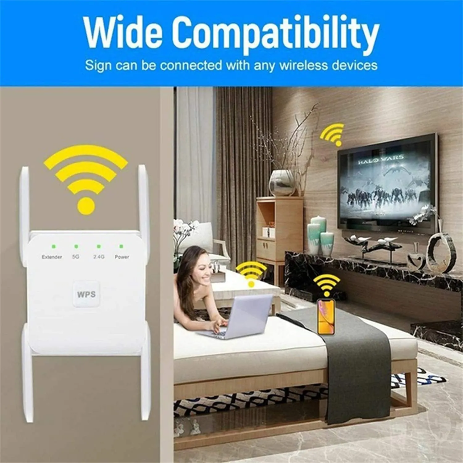 1200Mbps WiFi Range Extender