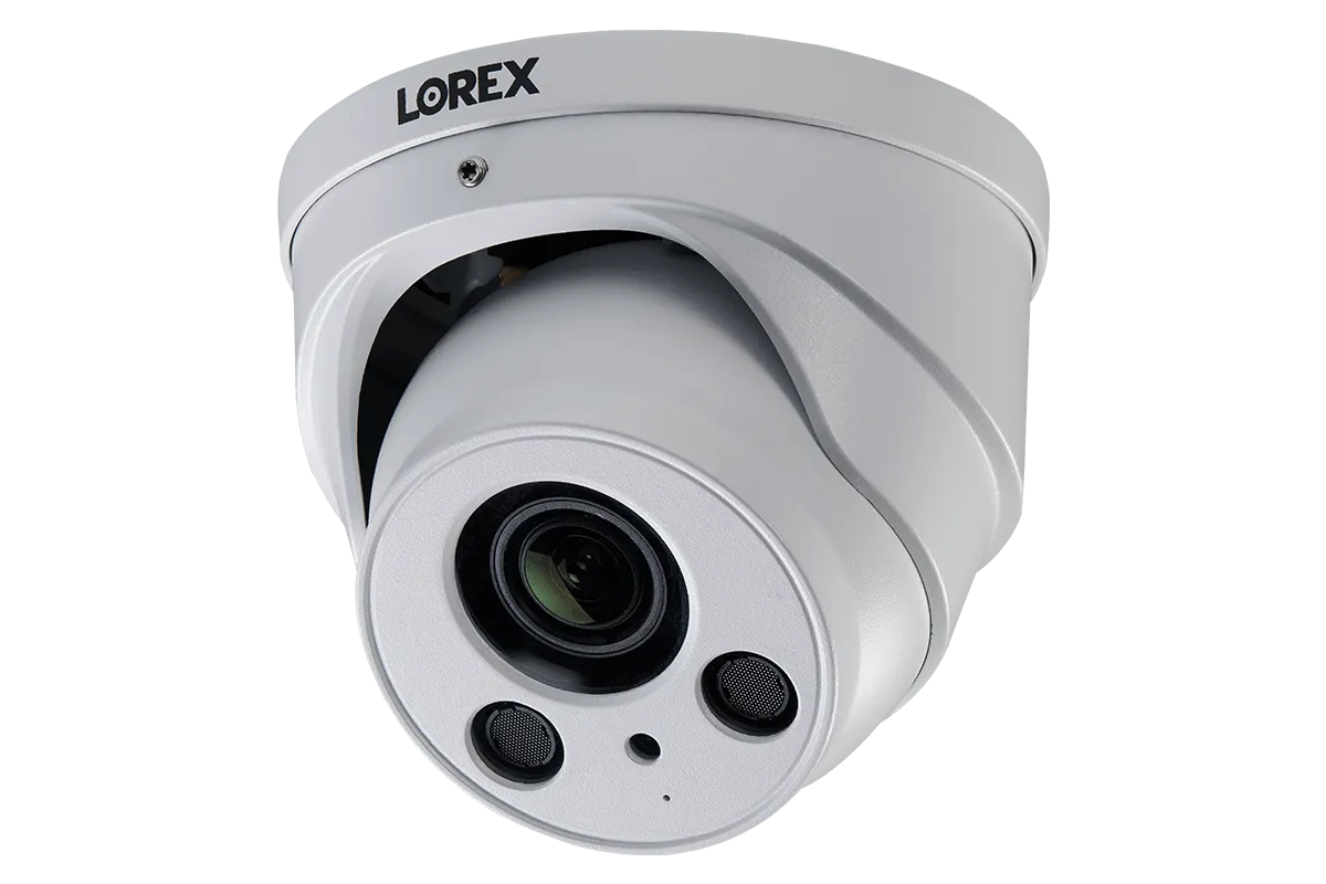 16-Channel NVR System with Eight 4K (8MP) Nocturnal Varifocal Zoom IP Dome Cameras with Listen-In Audio and 250FT Night Vision