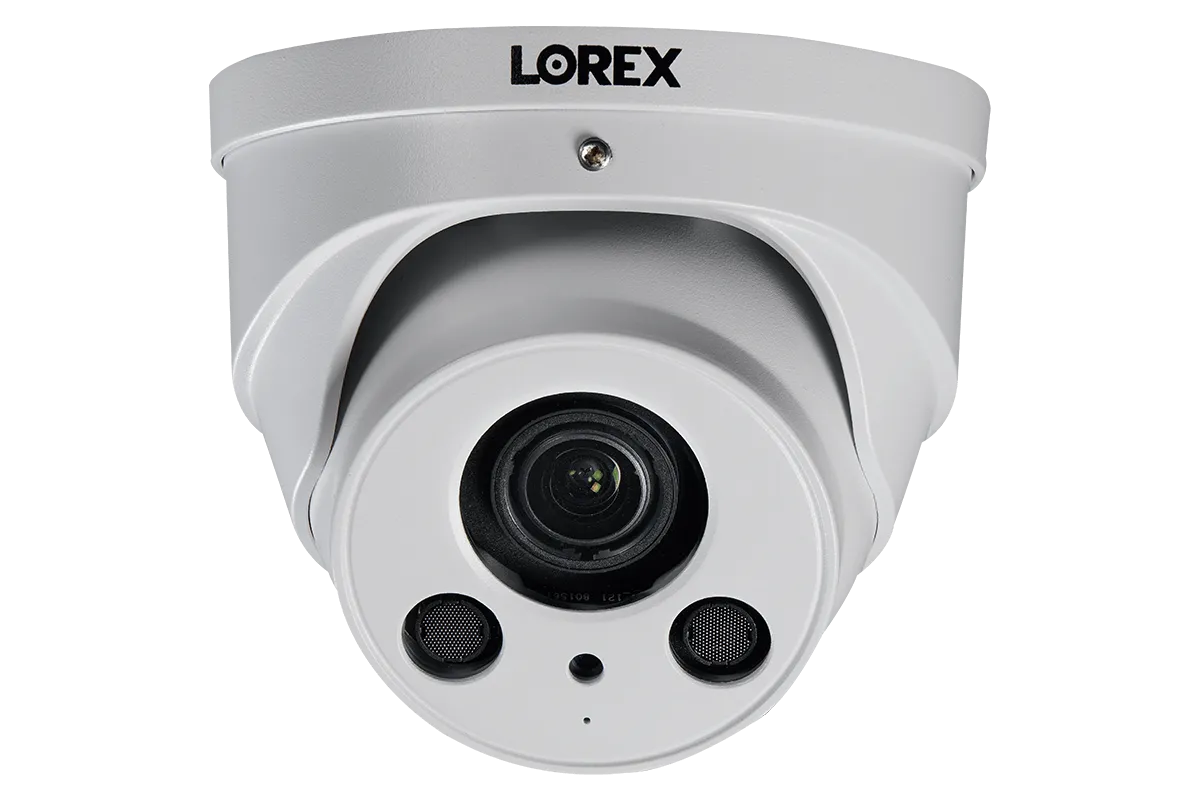 16-Channel NVR System with Eight 4K (8MP) Nocturnal Varifocal Zoom IP Dome Cameras with Listen-In Audio and 250FT Night Vision