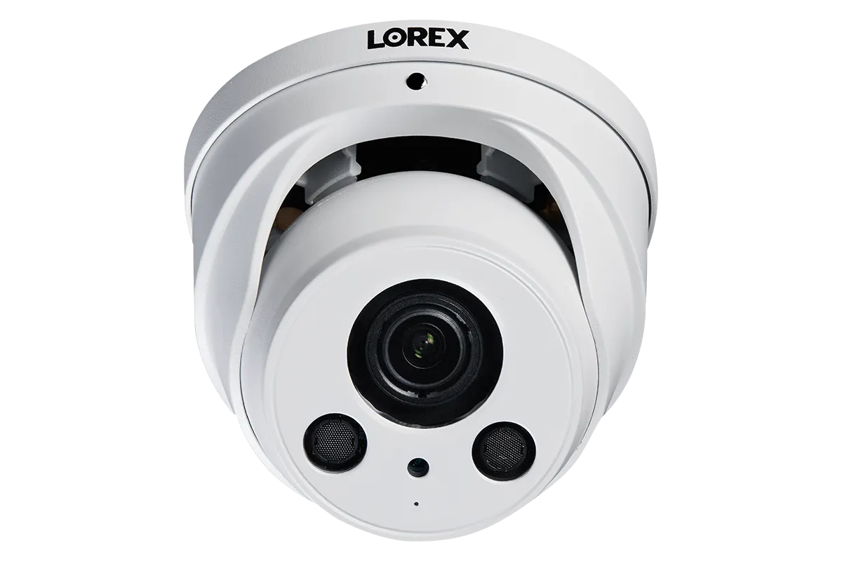 16-Channel NVR System with Eight 4K (8MP) Nocturnal Varifocal Zoom IP Dome Cameras with Listen-In Audio and 250FT Night Vision