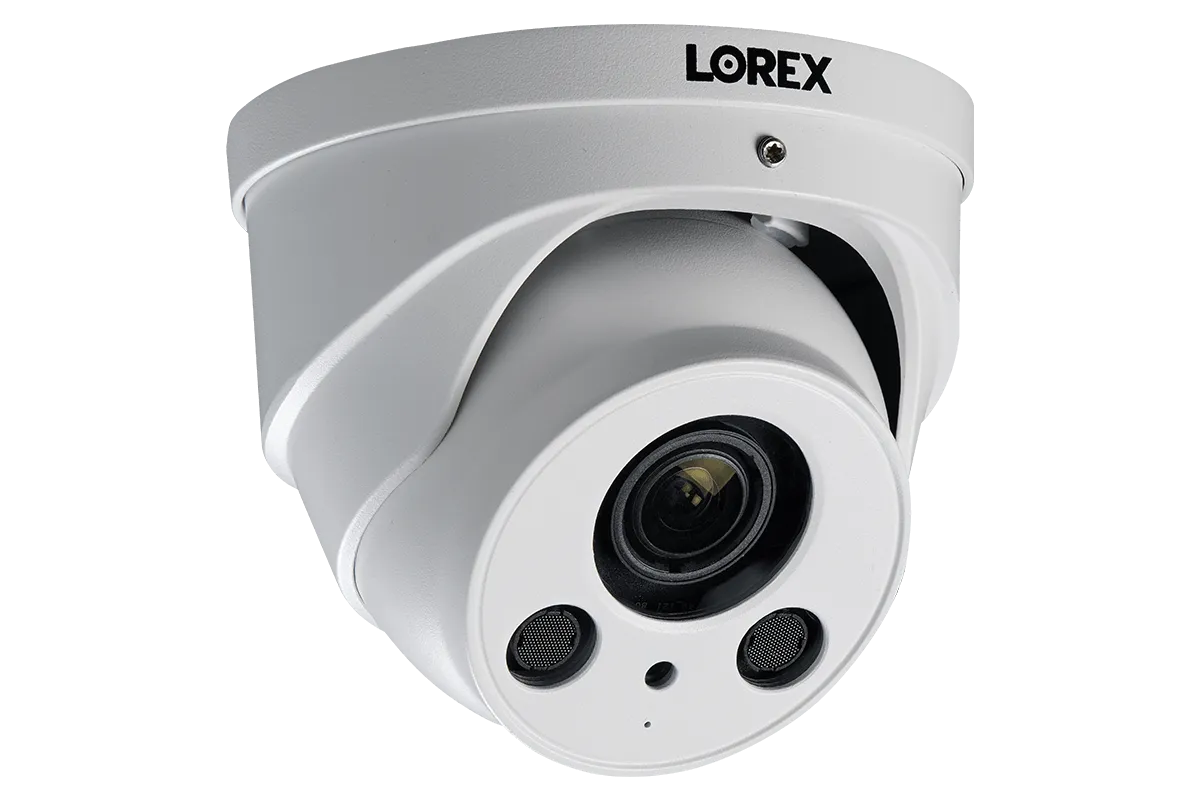 16-Channel NVR System with Eight 4K (8MP) Nocturnal Varifocal Zoom IP Dome Cameras with Listen-In Audio and 250FT Night Vision