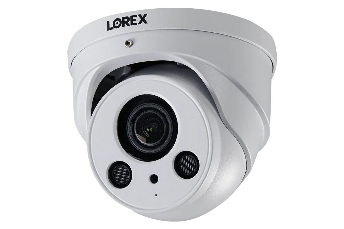 16-Channel NVR System with Eight 4K (8MP) Nocturnal Varifocal Zoom IP Dome Cameras with Listen-In Audio and 250FT Night Vision