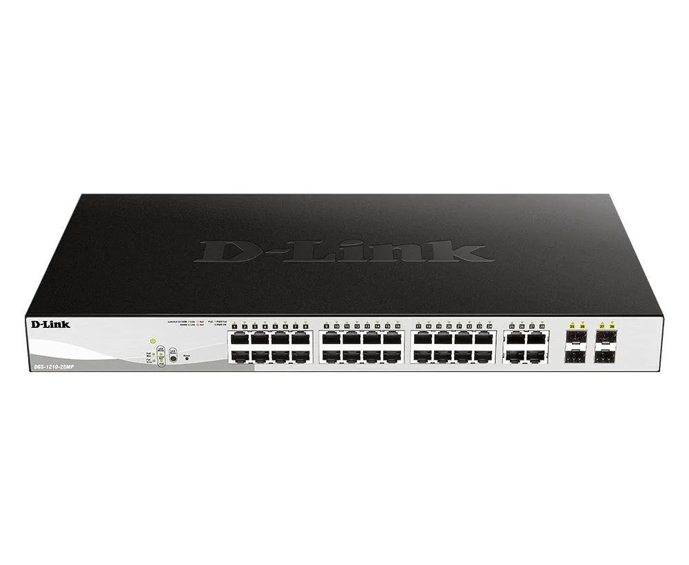 28-Port Gigabit Poe  Smart Managed Switch Including 4 X 100/1000Mbps Combo Ports