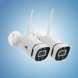 3MP Wireless CCTV Cameras, IP65 Waterproof, 2-Pack - UL-tech