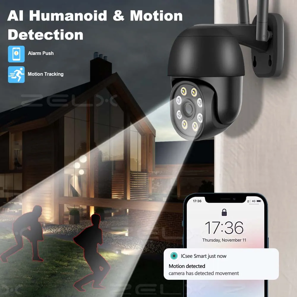 4K 8MP Outdoor WiFi Security Camera