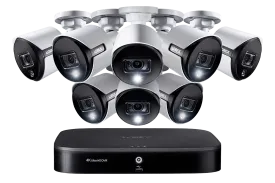 4K Ultra HD 16-Channel Security System with 8 Active Deterrence 4K (8MP) Cameras, Advanced Motion Detection and Smart Home Voice Control