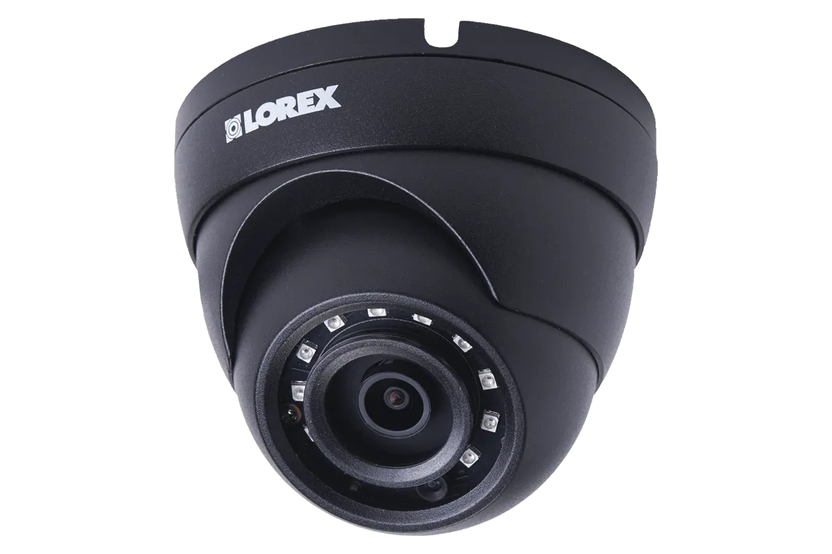 4MP Metal Dome Camera with 150FT Color Night Vision-Black