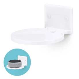 5” Round Floating Shelf, Screw & Adhesive, for Security Cameras, Baby Monitors, Speakers, Plants & More