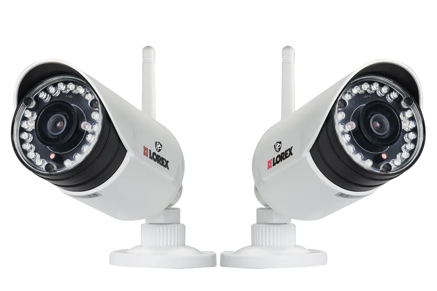 720p HD Weatherproof Wireless Security Cameras with Receiver