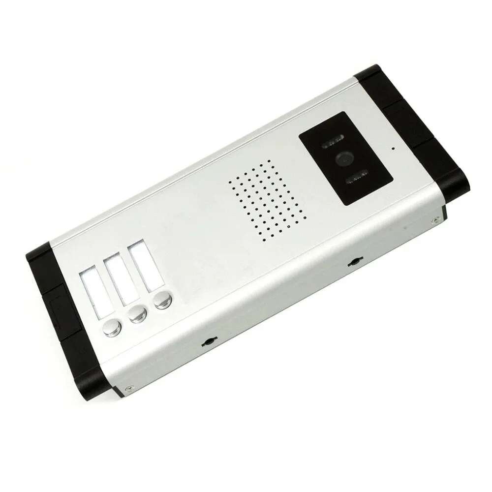 AnjieloSmart New 2/3/4 Unit Video Intercom System Doorbell with 7 Inch Monitor Doorphone for for 2-4 Household Apartment