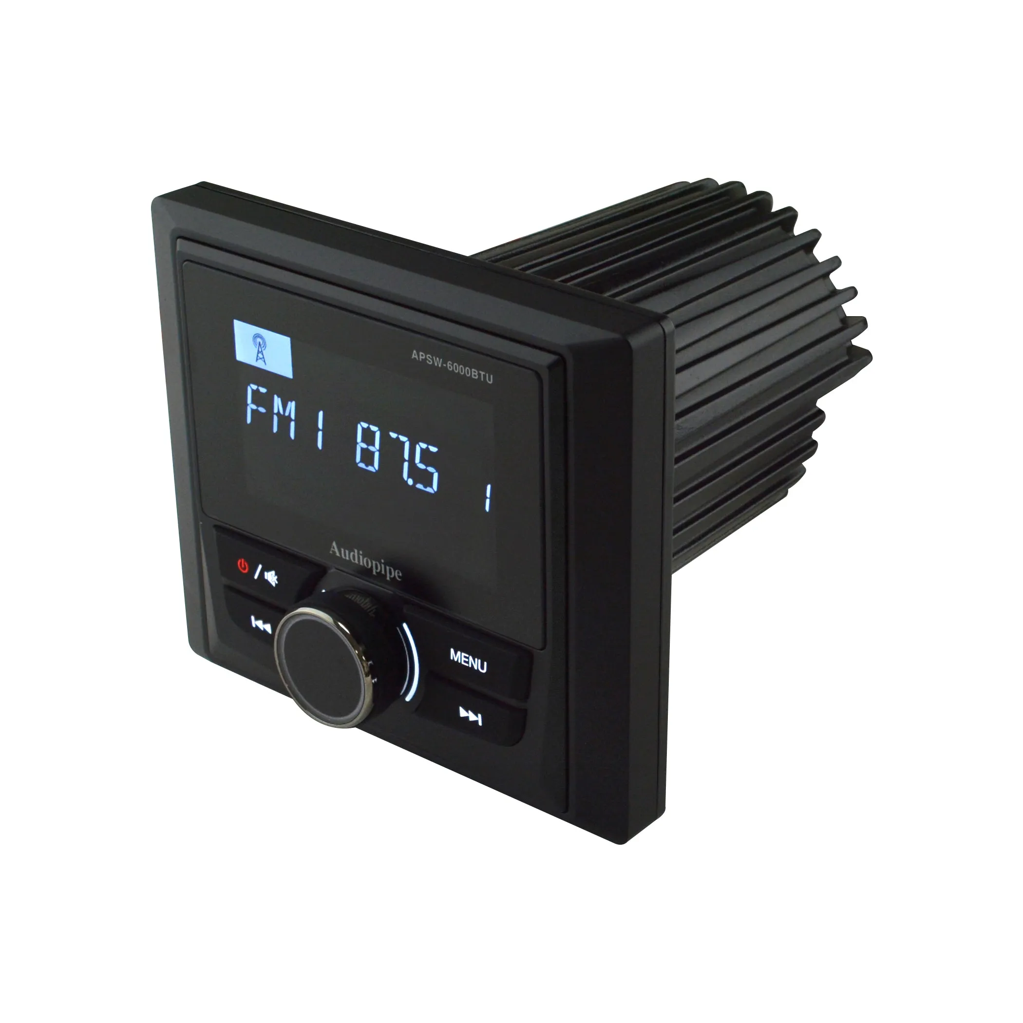 APSW-6000BTU - 3” Multimedia Marine Head Unit with High Definition Positive LCD Display