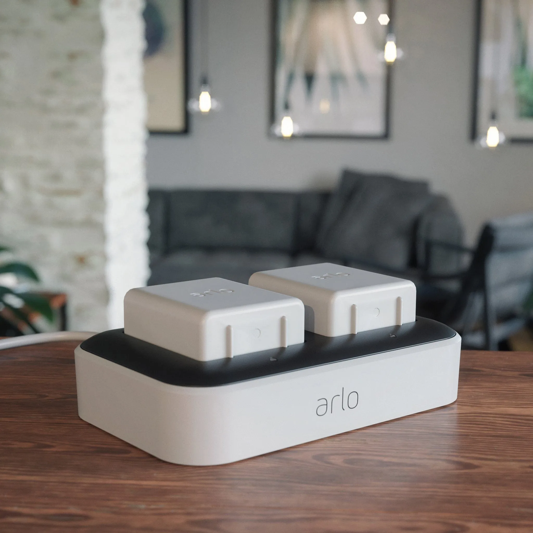 Arlo Accessory Dual Charging Station, Charge Up to Two Batteries, Compatible with Arlo Ultra and Pro3 Only - Certified Refurbished