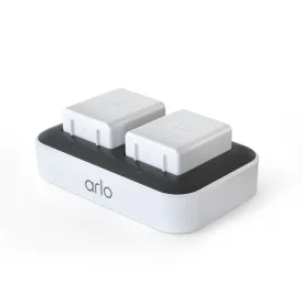 Arlo Accessory Dual Charging Station, Charge Up to Two Batteries, Compatible with Arlo Ultra and Pro3 Only - Certified Refurbished