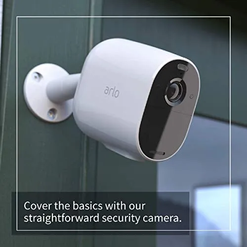 Arlo Essential Spotlight 3 Security Camera CCTV system | Wireless WiFi, 1080p Video, Colour Night Vision, 2-Way Audio, 6-Month Battery Life, Motion Activated, Direct to WiFi, No Hub Needed, VMC2330B