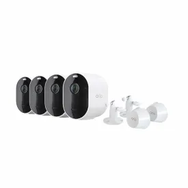 Arlo Pro 4 Spotlight 4 Camera Security Bundle - White