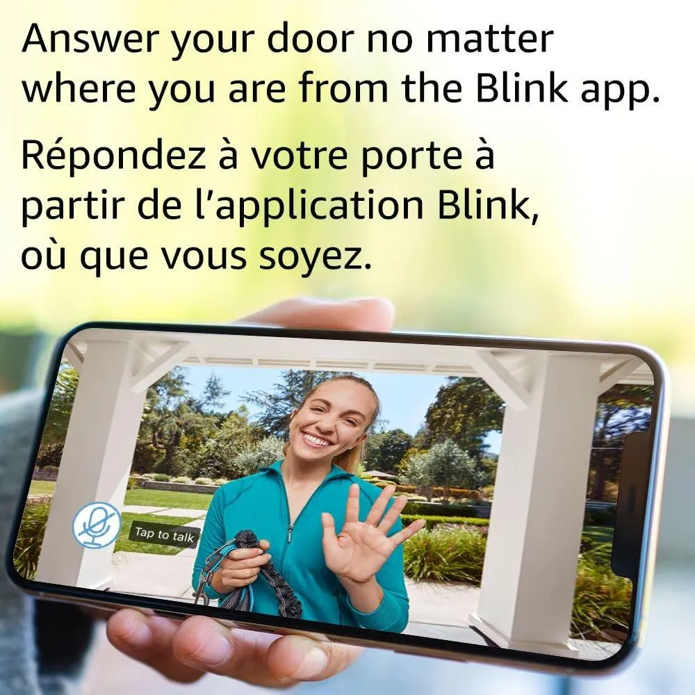 Blink Video Doorbell   Sync Module 2 | Two-way audio.