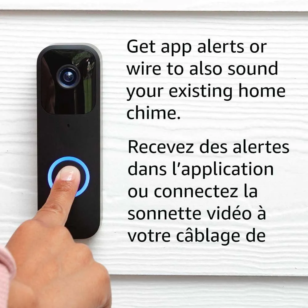 Blink Video Doorbell   Sync Module 2 | Two-way audio.