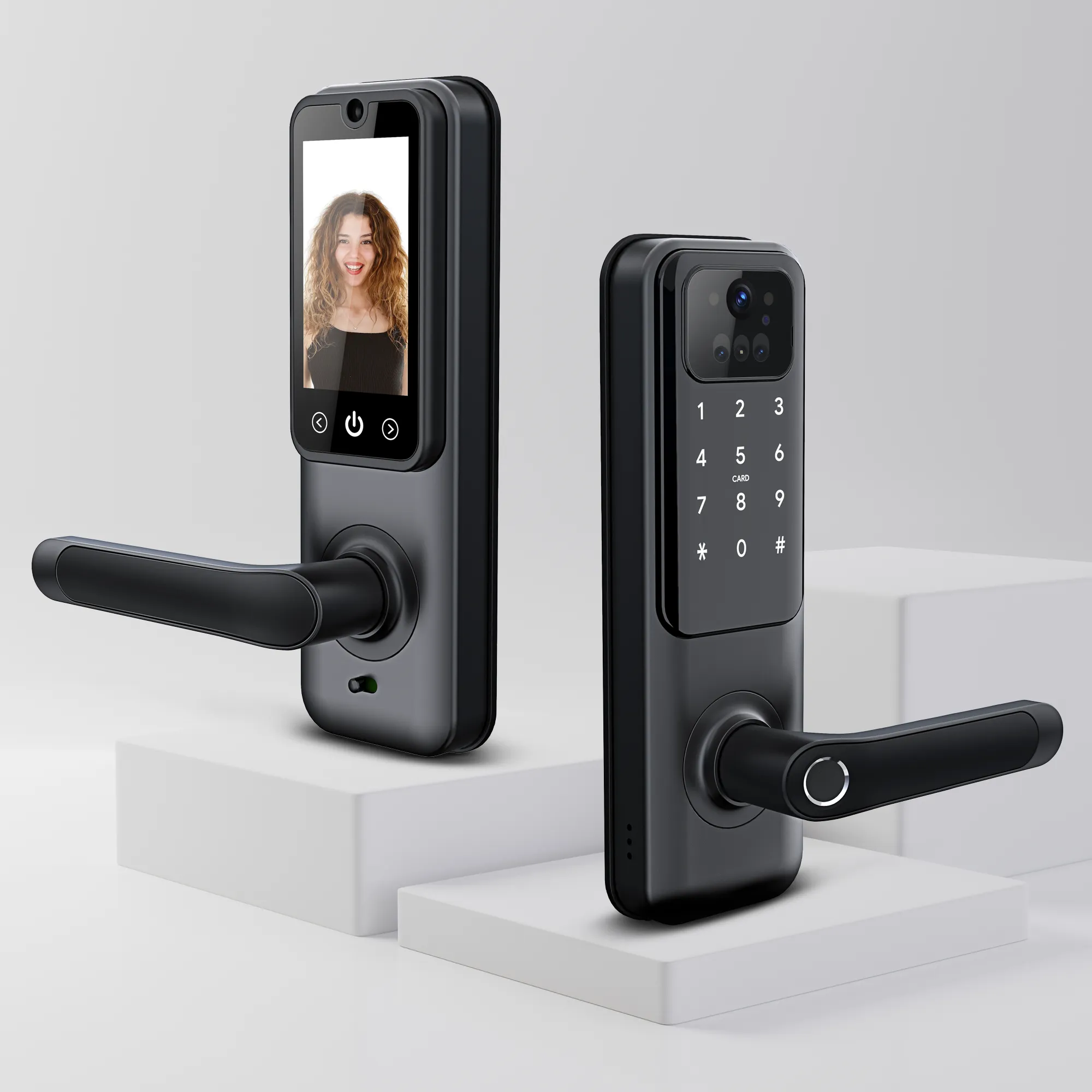 BRIDGE|US STANDARD SINGLE LATCH SMART DOOR LOCK WITH VIDEO CALLING FEATURE