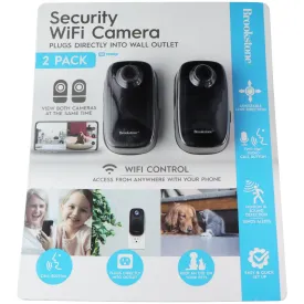 Brookstone Security WiFi Camera - 2 Pack - Black