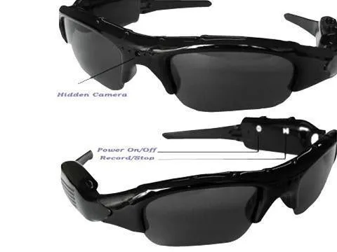 DVR Sunglasses for Surveillance w/ Video/Audio Recording Capability