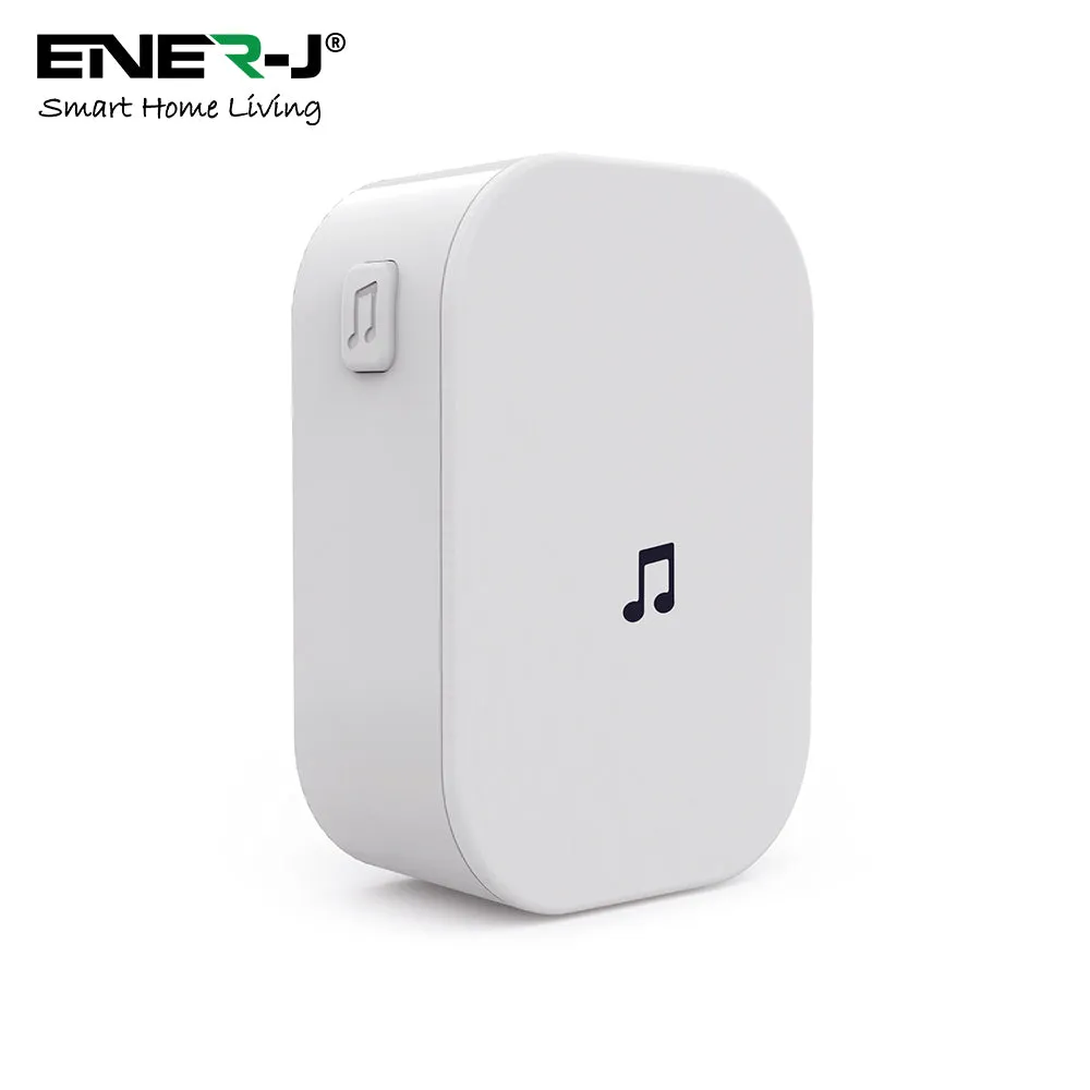 ENERJ Smart Wireless Doorbell with Chime Full HD, WiFi, Security Camera with Motion Detection, Night Vision, Two Way Audio Night Vision & PIR Motion