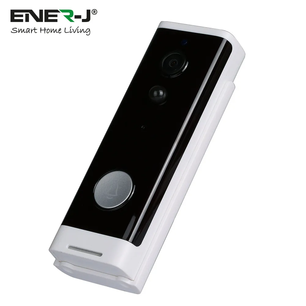 ENERJ Smart Wireless Doorbell with Chime Full HD, WiFi, Security Camera with Motion Detection, Night Vision, Two Way Audio Night Vision & PIR Motion