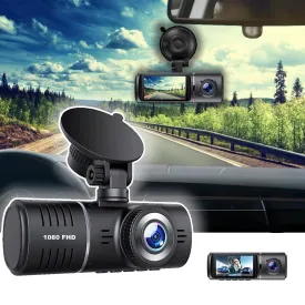 essential Spring Clearance Savings!  2.45-inch High-definition 1080P Driving Recorder With Two Lens Co Display For Wide-angle Shooting Parking Monitoring Loop Recording And In Car DVR