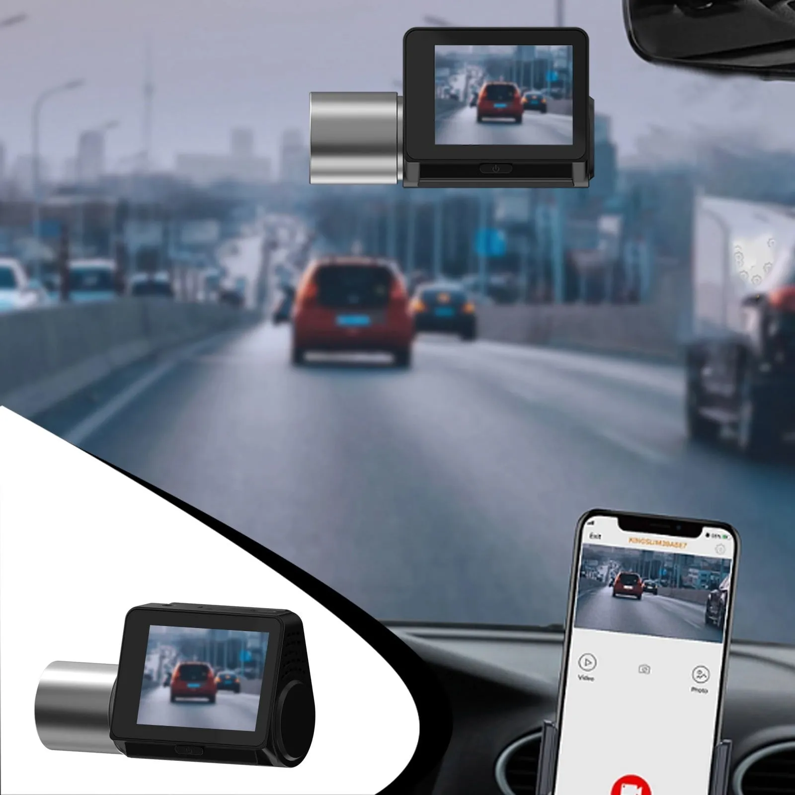 everyday Driving Recorder High Definition Lens Touchs Screen Front 4K 1080 Mobile Phone Interconnection with Wifi Gps Adas Recorder Automobiles & Motorcycles on Clearance