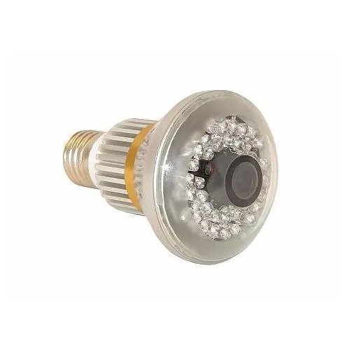 Hidden Nightvision Bulb Surveillance Camera Motion Activated Camcorder