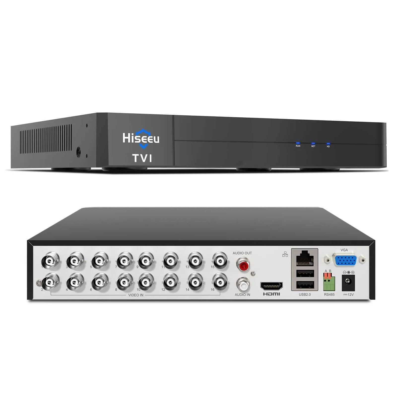 Hiseeu 5MP Lite DVR 16 Channel Security 3K Lite H.265  Digital Video Recorder Advanced CCTV DVR for Security Camera,AHD/TVI/CVI/CVBS/IPC 5 in 1 Hybrid,Remote Access,No Monthly Fee, (No Hard Drive)