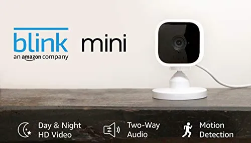 Introducing Blink Mini | Compact indoor plug-in smart security camera, 1080p HD video, motion detection, Works with Alexa | 1 Camera