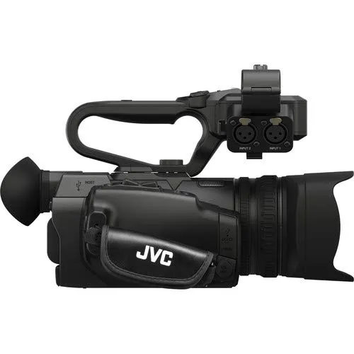 JVC GY-HM250 UHD 4K Streaming Camcorder W/Case, LED Light, Cleaning Kit and More. - Advanced Bundle