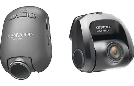 Kenwood DRV-A700WDP Compact HD dash cam with Wi-Fi and GPS — includes rear-view cam