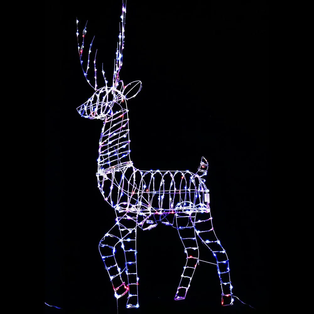 LED Lightshow Giant Reindeer with Remote (180cm)