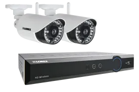 LH041 Eco Series 4-Channel Security Camera System with Weatherproof Wireless Cameras