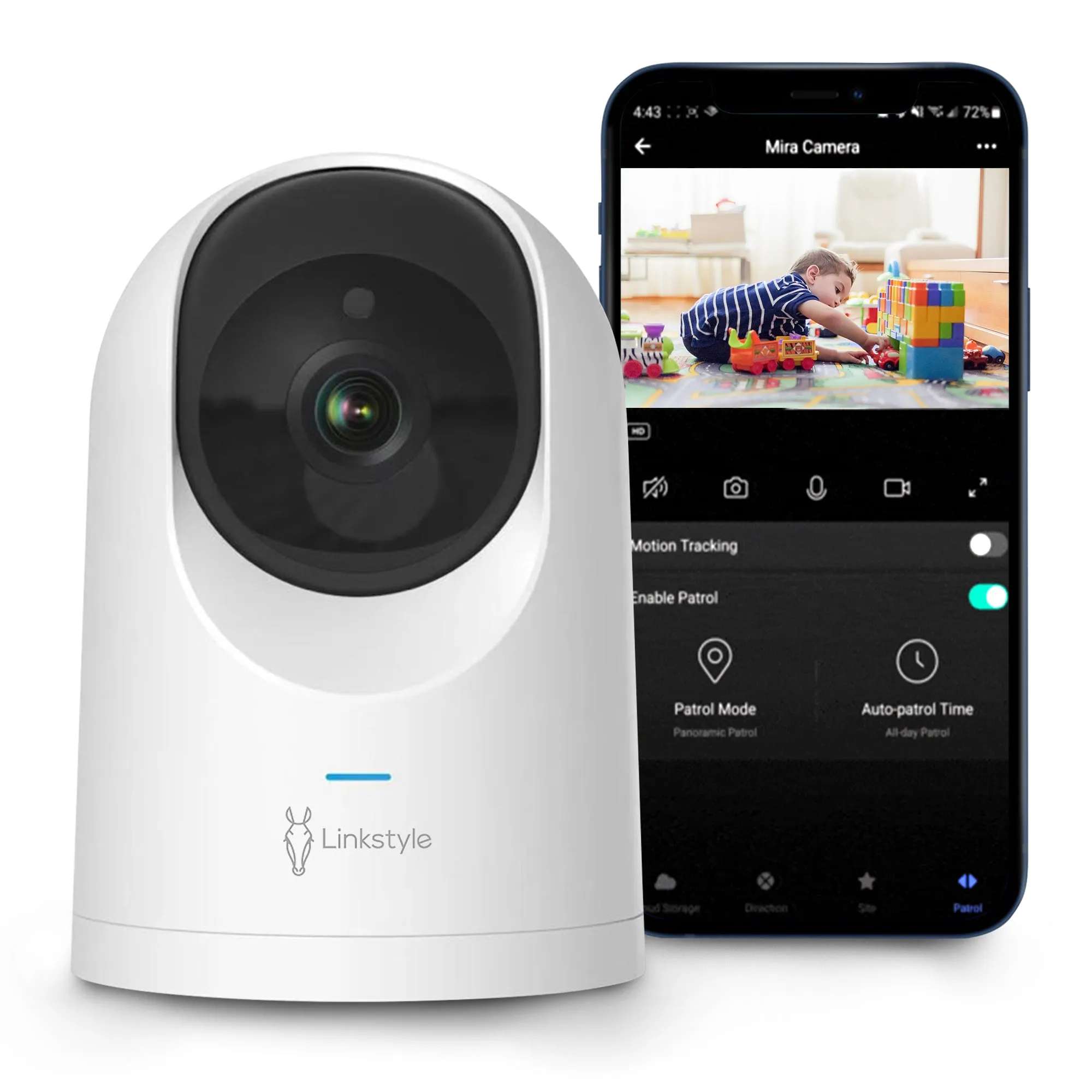 Linkstyle MIRA II WiFi Indoor Security Camera 2K