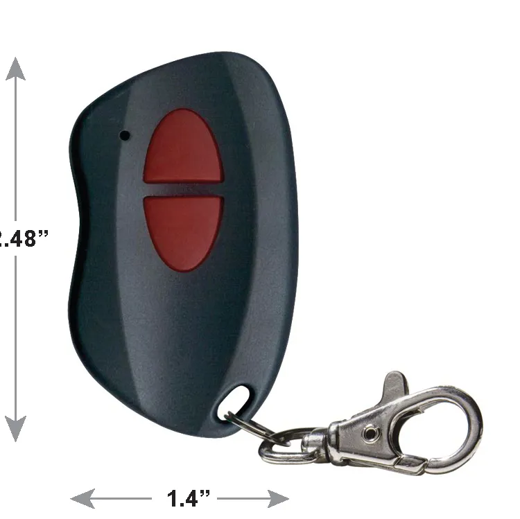 Long Range Keychain Transmitter, 2 Channel, 433MHz., JLRT-2BUTTON