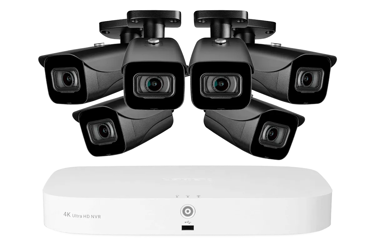 Lorex 4K (8 Camera Capable) Fusion NVR System with IP Bullet Cameras