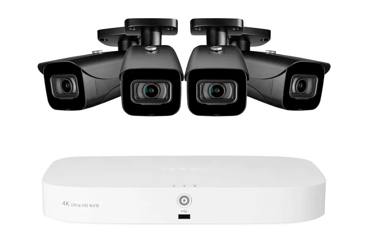 Lorex 4K (8 Camera Capable) Fusion NVR System with IP Bullet Cameras