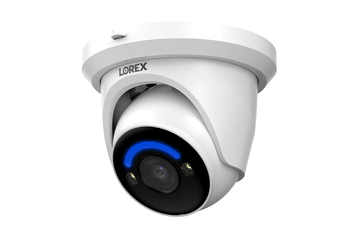 Sure! Heres an optimized title for the e-commerce product:

4K Ultra HD Smart Security Dome Camera with PoE and Lighting - Wired IP Surveillance System by Lorex