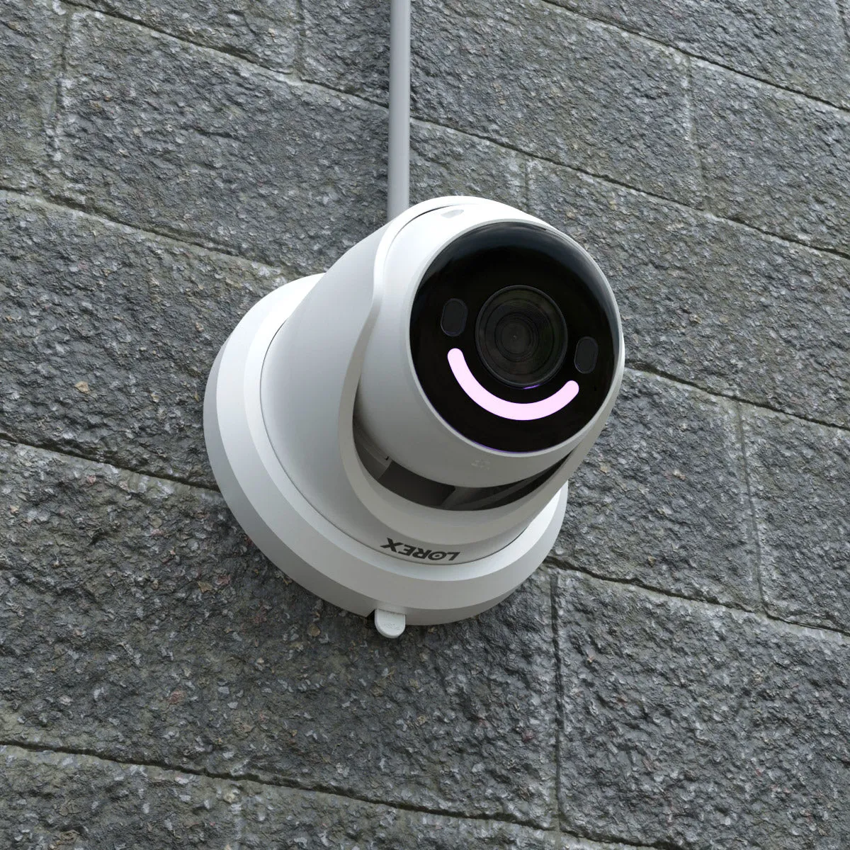 Sure! Heres an optimized title for the e-commerce product:

4K Ultra HD Smart Security Dome Camera with PoE and Lighting - Wired IP Surveillance System by Lorex